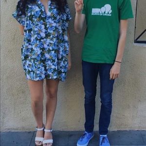 American Apparel floral dress